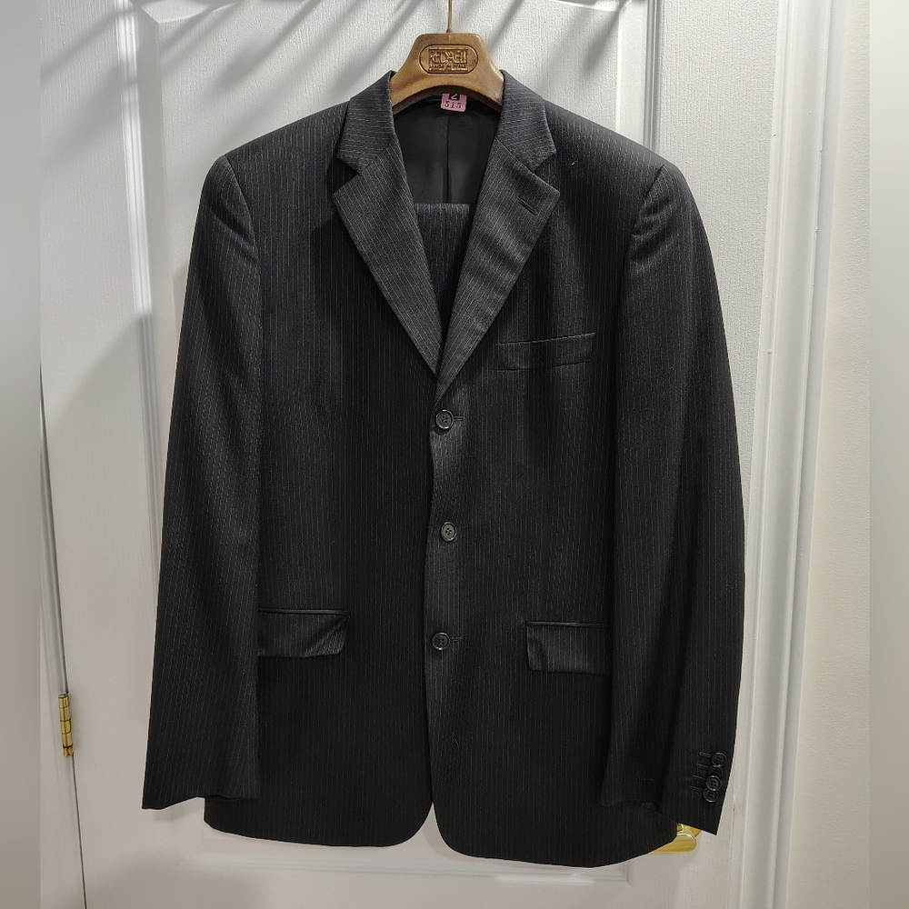 Cerruti Classic Black Pinstripe Men's Blazer